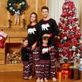 thumbnail image 1 of PatPat Christmas Family Matching Pajamas Holiday Sets Bear Top and Plaid Pants Sleepwear for Couples Flame Resistant, 1 of 12
