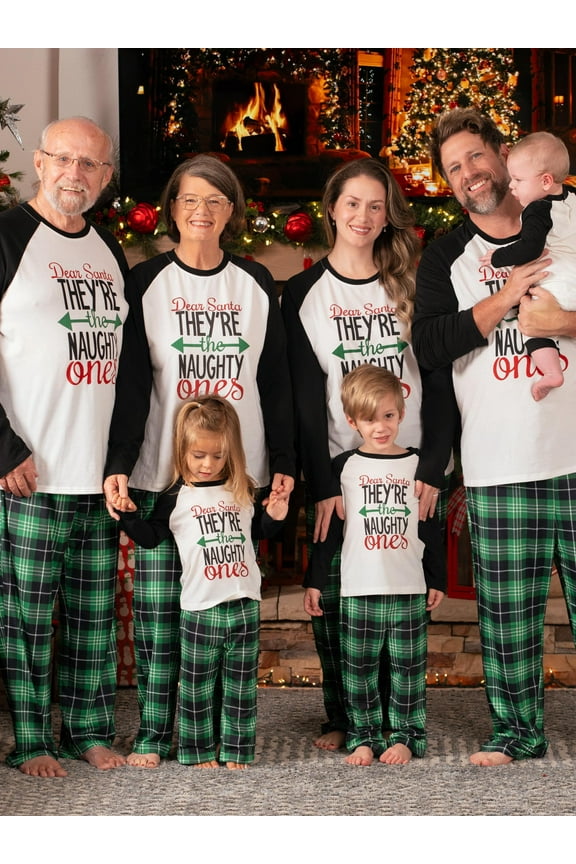 Baby Christmas Pajamas Matching Family Pajamas One Piece Romper Sleepwear PJs Infant Newborn Baby Girl Christmas Outfit with Socks 9-12 Months