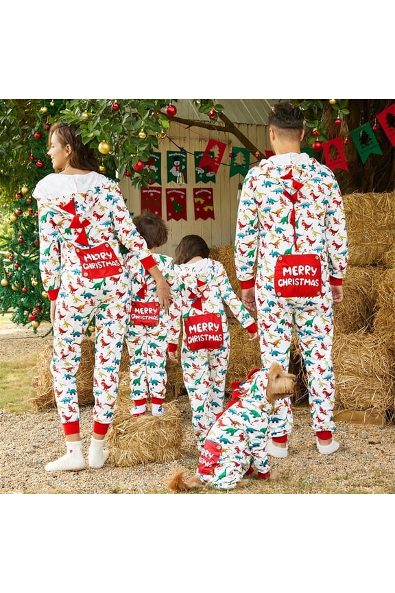 Christmas Family Matching Pajamas for Women One Piece Hooded Dinosaur Costume Adult PJs Matching Pajamas for Couples Holiday Loungewear with Socks Women XXL
