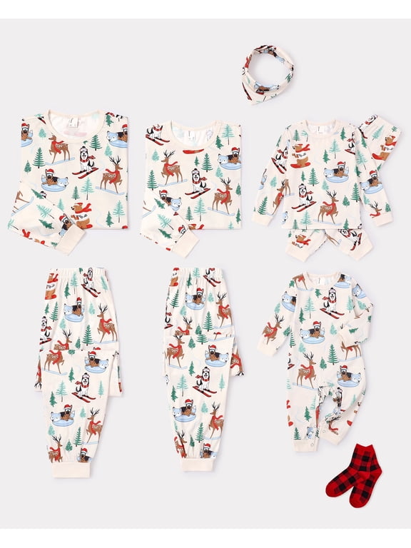 Christmas Pajamas Dog Pajamas Family Matching Holiday Sleepwear for Pets