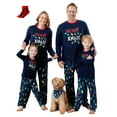 thumbnail image 1 of PatPat Kids Christmas Pajamas Family Matching Pjs Set Christmas Lights Top and Pant Gift for Girls Boys Sleepwear with Socks, 2-Piece, Size 8-9Y, 1 of 12