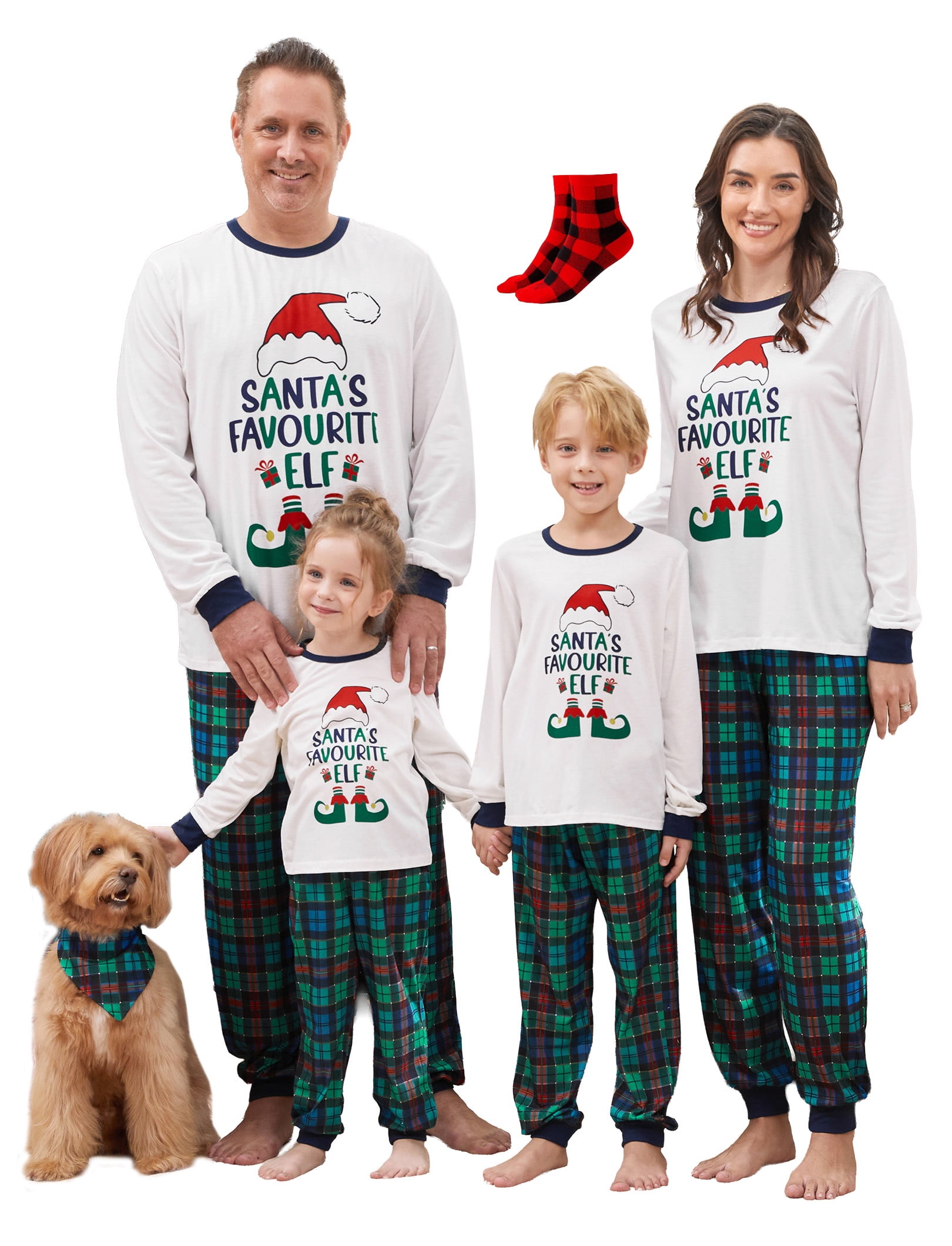 PatPat Christmas Pajamas for Women 2 Piece Long Sleeve Matching Couples ...