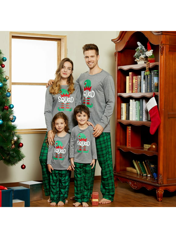 PatPat Christmas Pajamas Family Pajamas for Woman Chrstmas Gift PJ Sets for Men Kids Girls