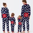thumbnail image 1 of PatPat Christmas Pajamas Matching Family Mommy and Me Pj for Baby Girls Boys Santa Patterned One-piece Pajamas, Blue, 12-18 Months, 1 of 7