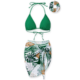 thumbnail image 1 of PatPat Bikini Sets For Women Bathing Suits Tropical Green Beach Coverup with Hair Accessories Matching Swimsuits for Couples Gifts, 1 of 15