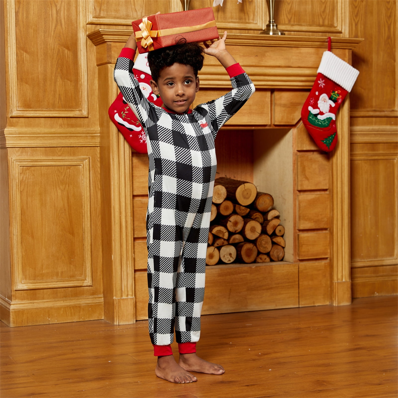 Plaid christmas pajamas baby hotsell