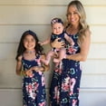thumbnail image 1 of PatPat Family Matching Dresses Blue Women XL Dark Blue Floral Print Matching Maxi Sling Dresses, Women Dress, 1 of 11