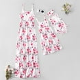 thumbnail image 1 of PatPat Family Matching Dresses White Baby Girl 6-9 Months Floral Print Matching White Sling Maxi Dresses,Clearance, 1 of 7