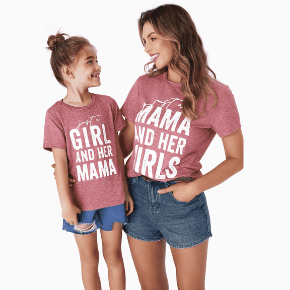 PatPat Baby Bodysuit Pink Short Sleeve Family Matching Romper Newborn Gift