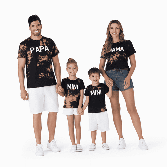 PatPat Toddler Summer Tops T Shirts for Girl Boy Short Sleeve Family Matching Gift for Girls