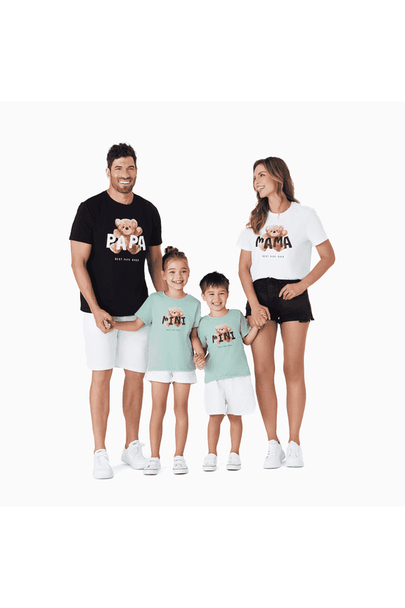 Toddler Girl T-Shirt White Short Sleeve Family Matching Outfit Gift for Girls