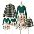 thumbnail image 1 of PatPat Family Matching Outfits Mommy and Me Dresses Mesh Dresses Long Sleeve Sets, 1 of 9