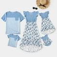 thumbnail image 1 of PatPat Family Matching Outfits Mommy and Me Dresses and Striped T-shirts Sets Women Dress, 1 of 9