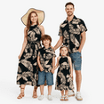 thumbnail image 1 of PatPat Family Matching Outfits Mommy and Me Hawaiian Shirt for Boy Short-sleeve Caribbean Boy Dress Shirts for Toddler Kid，2-7Y, 1 of 8