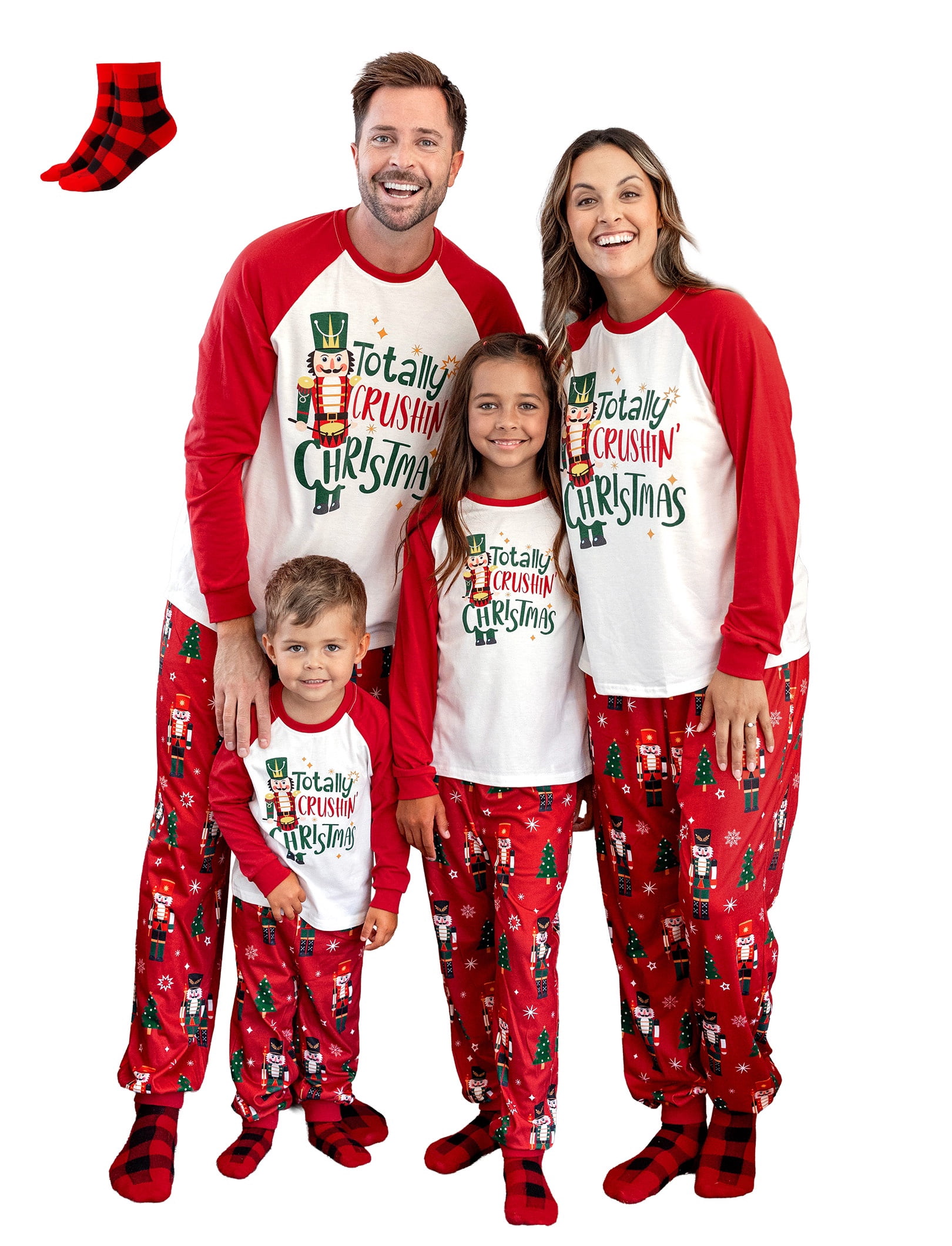 PatPat Christmas Pajamas Family Matching 2 Piece Top & Pants Pjs Sets ...