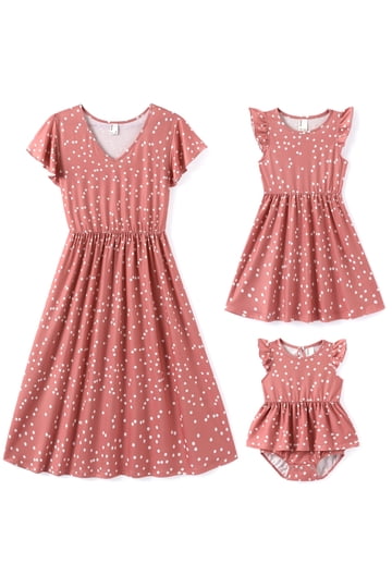 mommy and me semi formal dresses Mommy and Me Midi Dresses - Floral Print main image 1