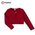 thumbnail image 1 of PatPat Girls Cardigan Bowknot Design Waffle School Uniform for Toddler to Big Girls Sizes 4-12, 1 of 6