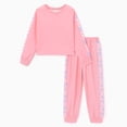 thumbnail image 1 of PatPat Girls Clothes 2 Piece Outfit Set Long Sleeve Top Pants Floral Side Print Pink 10-11Y, 1 of 13