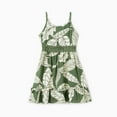 thumbnail image 1 of PatPat Girls Dresses Mommy and Me Vacation Outfits Black Red Floral Halter Dress Beach Maxi Sleeveless Casual Summer Dresses for Girls,S-XL, 1 of 9