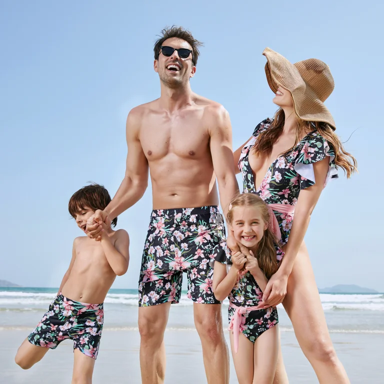 Boy girl matching bathing suits deals
