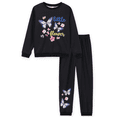 thumbnail image 1 of PatPat Girls Outfit Set Butterfly Graphic Print Sweatshirt and Sweatpants 2 Piece Kids Clothes Jogger Pants Long Sleeve Size 4-12 Years, 1 of 11