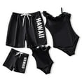 thumbnail image 1 of PatPat Girls Swimsuits One Piece Black Bikinis 3D Flower Family Matching Bathing Suits Mommy and Me Outfits Set, 1 of 6