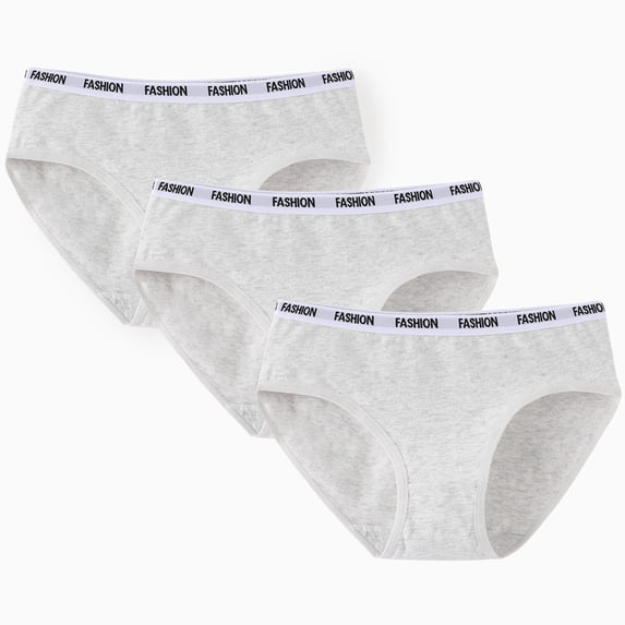 PatPat Girls Underwear Cotton Brief Girls Panties for Kid Girls, 3 Pack, 6-16Y