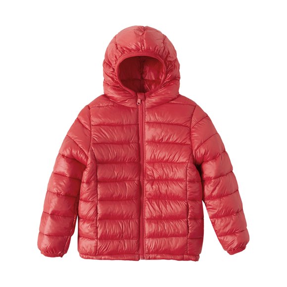 PatPat Kid Boys Girls Puffer Jacket Lightweight Zipper Winter Coat Size 4-13