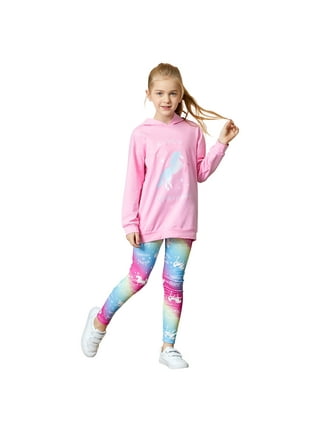  adidas Girl's Long Sleeve Graphic Hooded Tee and Printed Tights  Set, Black with Multicolor, 6X : Clothing, Shoes & Jewelry