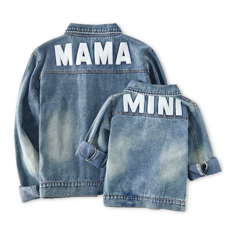 Mama and baby jean jackets deals