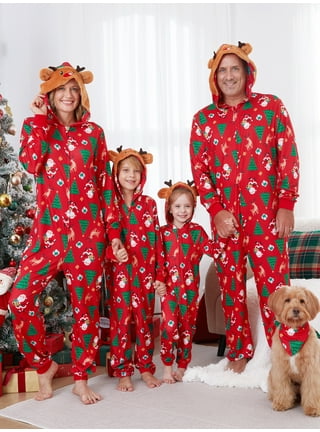 Matching Christmas Pajamas in Christmas Pajamas Red Walmart