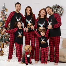Kids Christmas Pajamas Santa Pajamas Boys Girls Toddler Pajamas Red White Green 2 Piece Pjs Set 100 Cotton 12 Months 14 Years Walmart
