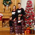 thumbnail image 1 of PatPat Mosaic Family Matching Bear Christmas Pajamas Sets (Flame Resistant), 1 of 3