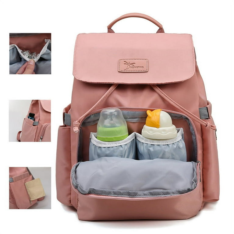 PatPat Multi compartment Diaper Bag Backpack Large Capacity Multifunction Mommy Maternity Bag Backpack Walmart