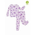 thumbnail image 1 of PatPat Girls Pajama Set Toddler Girls Clothes Viscose from Bamboo Pajamas Snug Fit Pj Set Kids 2-Piece Sleepwear Fall Pajamas Sizes 2-6 Years, 1 of 12