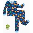 thumbnail image 1 of PatPat Pajamas Sets Viscose from Bamboo Toddler Boys Snug Fit Pjs Kids Short Sleeve Graphic Top & Pants Breathable Sleepwear 2-6T, 1 of 12