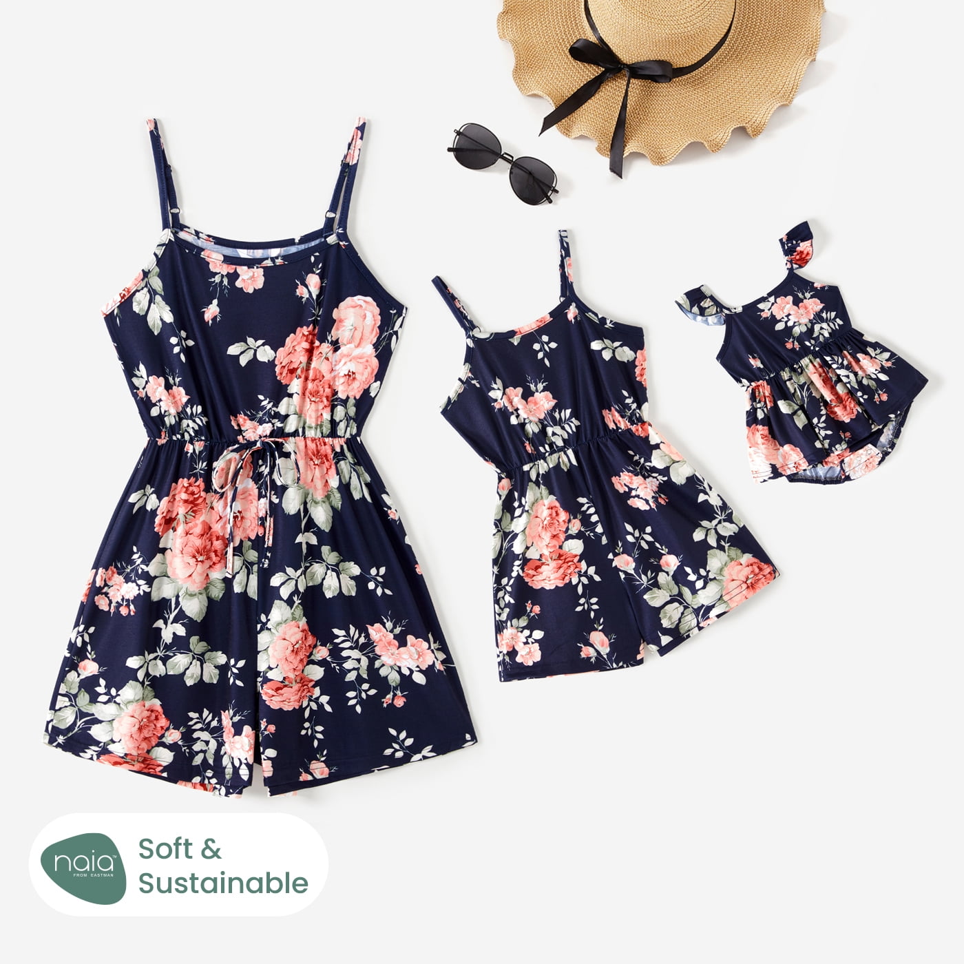 PatPat Rompers for Women Romper Mommy and Me Summer Romper Family