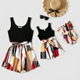 thumbnail image 1 of PatPat Girls Rompers Summer Outfits Mommy and Me Family Matching Outfits Stripe Jumpsuit for Toddler Girls, 6-7Y, 1 of 10