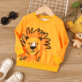 thumbnail image 1 of PatPat Toddler Boy Clothes Animal Lion Pattern Pullover Long Sleeve Boys Sweatshirts, 1 of 7