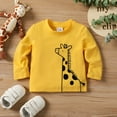 thumbnail image 1 of PatPat Toddler Boys Girls Sweatshirts & Hoodies Animal Graphic Tees, Yellow, 5-6 Years, 1 of 8