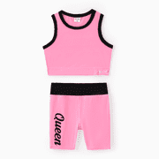 PatPat Baby / Toddler Boys Clothes Cartoon Shark Print Tank and Shorts Set