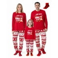 thumbnail image 1 of PatPat Toddler Christmas Pajamas Family Matching Holiday Sleepwear Red Reindeer Top and Pants Set with Socks Girls Pajamas Boys Pajamas 2 Years, 1 of 10