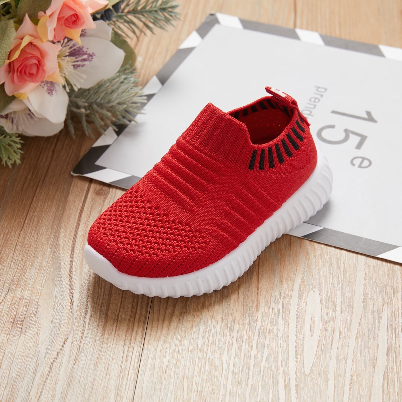 PatPat Girls Boys Shoes Breathable Slip On Shoes Tennis Back to School Sneakers (Toddler to Little Kid)