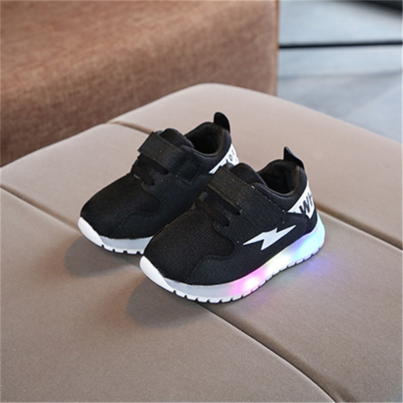 PatPat Toddler Shoes Girls Boys Sneakers Light Up Shiny LED Lightning ...