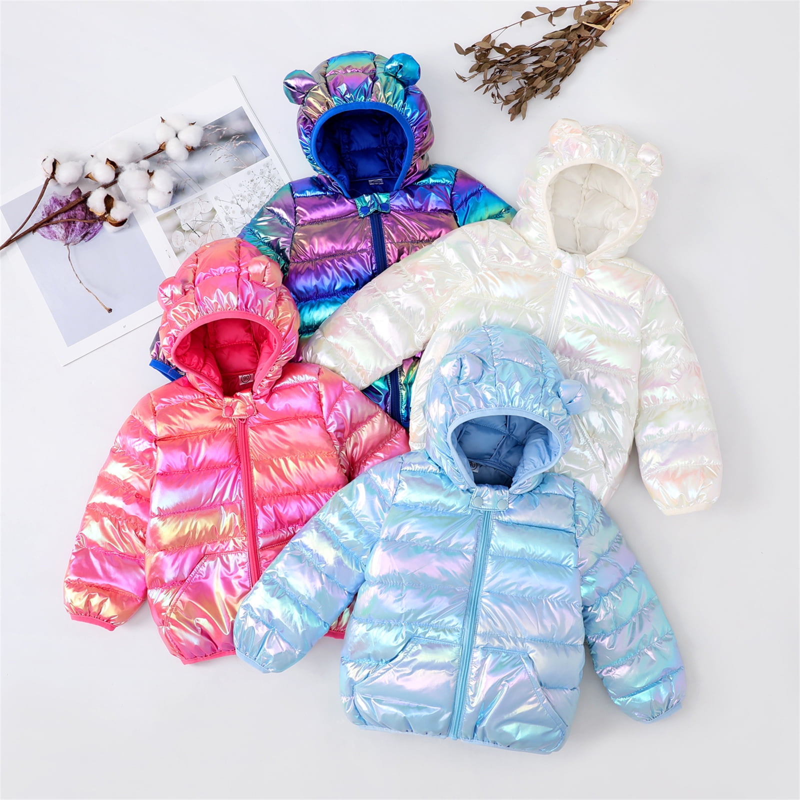 PatPat Toddler Winter Coat Boy/Girl Jacket Childlike 3D Ear Design