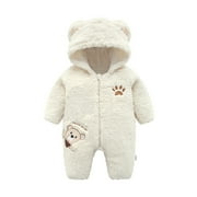 PatPat Trendy Bear Design Long-sleeve Jumpsuit for Baby Boy / Girl for Winter