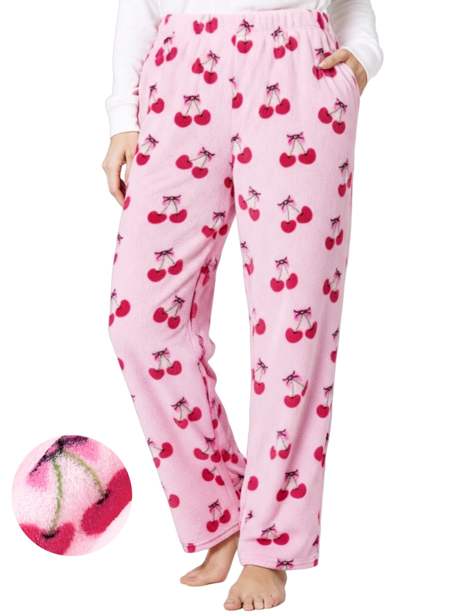 PatPat Women Plush Pajamas Pants Flannel Pj Bottom Fleece Toasty Warm ...