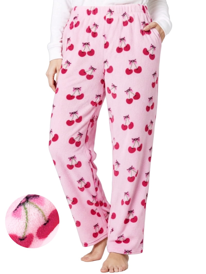 PatPat Women Plush Pajamas Pants Flannel Pj Bottom Fleece Toasty