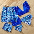 thumbnail image 1 of PatPat Women Swimsuits Two Piece High Waist Bikini Tropical Family Matching Bathing Suit Set Beach Outfits, 1 of 10