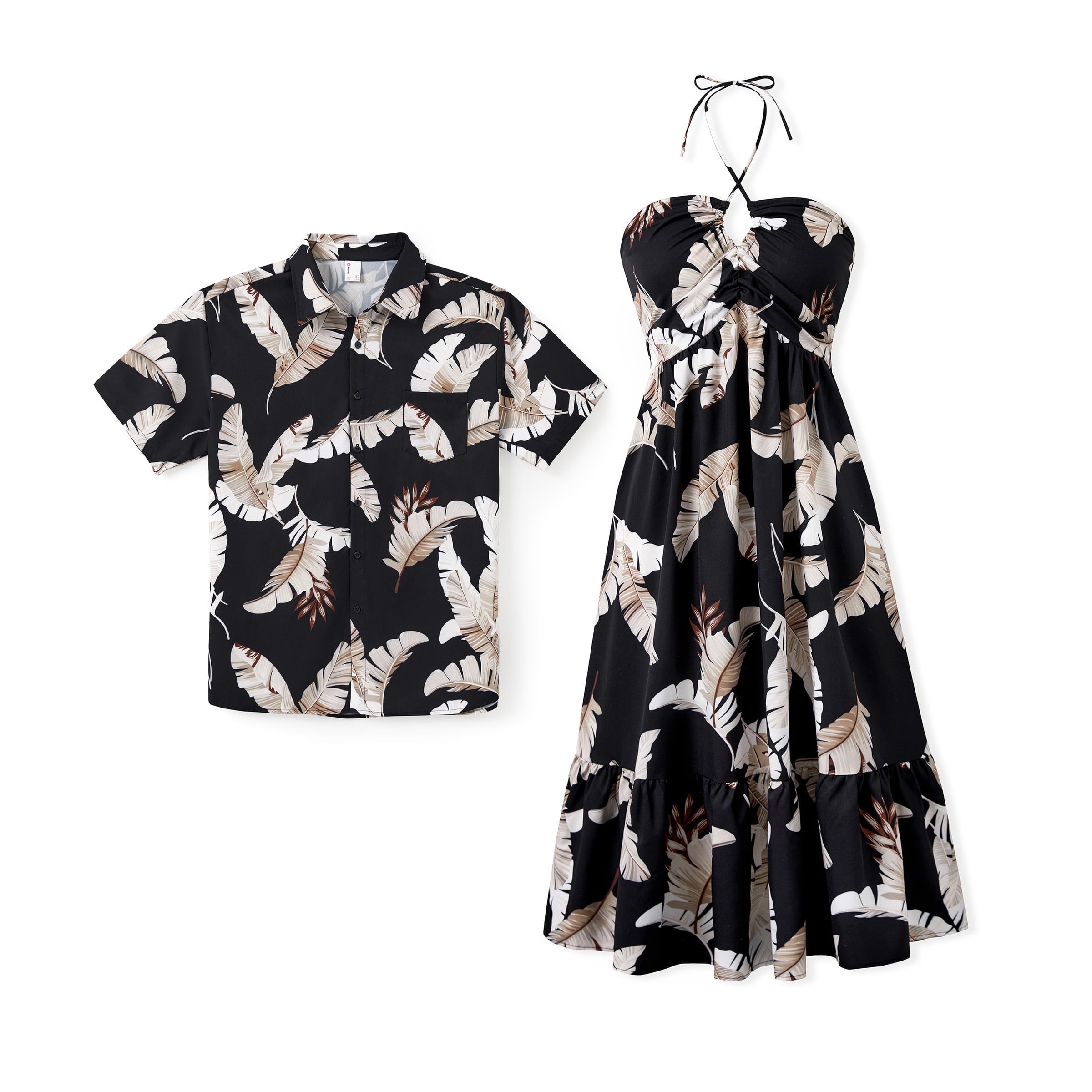 Womens Dresses Vacation Outfits Black Elegant Halter Dress Beach Midi Sleevesless Casual Summer Dresses for Women Couple Gifts,S-XL